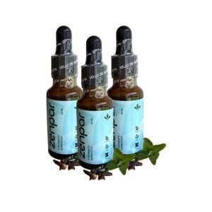 Zenpar es un complemento natural para tu SALUD Y BIENESTAR. Con menta, hierbabuena y clavo, combate PARÁSITOS y apoya la limpieza intestinal de forma suave.